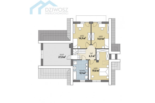 Wrocławski, Czernica, Kamieniec Wrocławski, Funkcjonalny dom dla rodziny z dziećmi